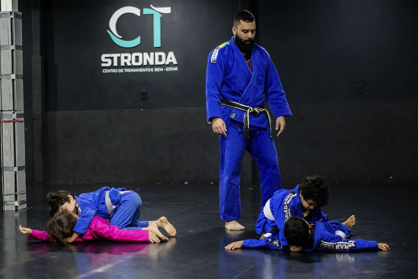 Aula de Judô Kids no CT Stronda