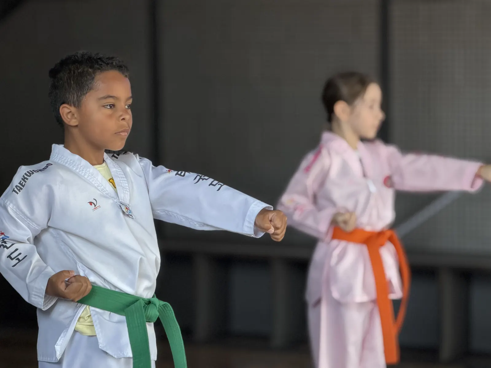 Aula de Taekwondo Kids no CT Stronda