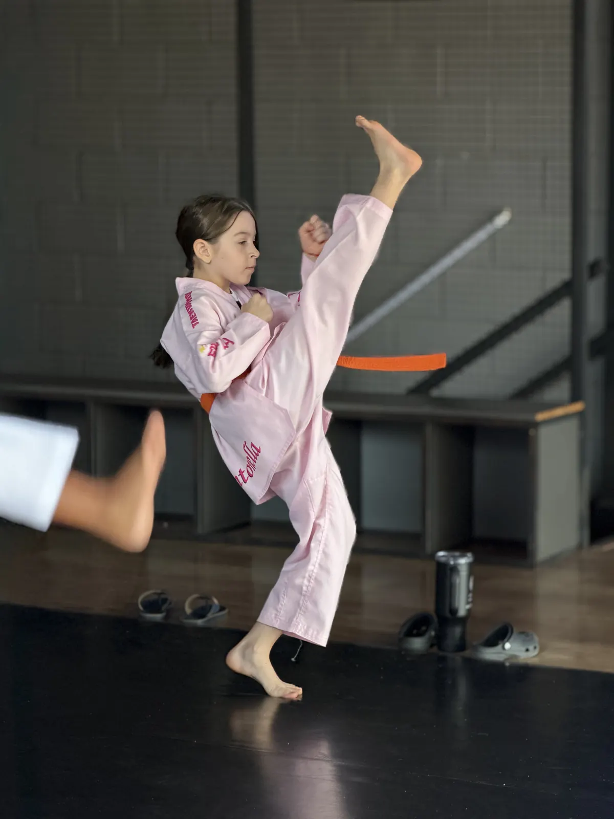 Aula de Taekwondo Kids no CT Stronda
