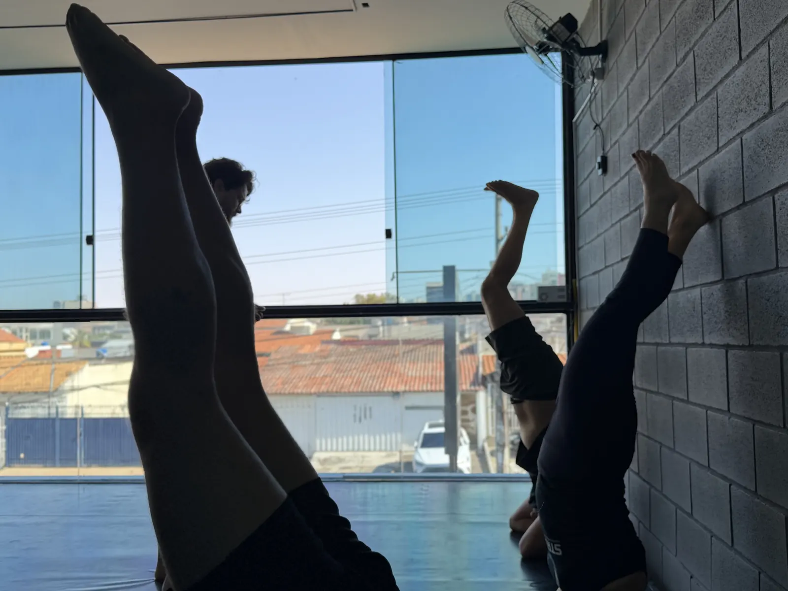 Aula de yoga no CT Stronda